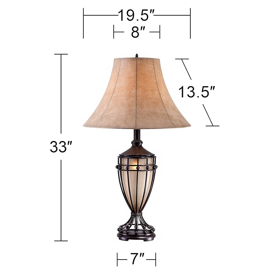 Franklin Iron Works Cardiff Traditional Table Lamp 33